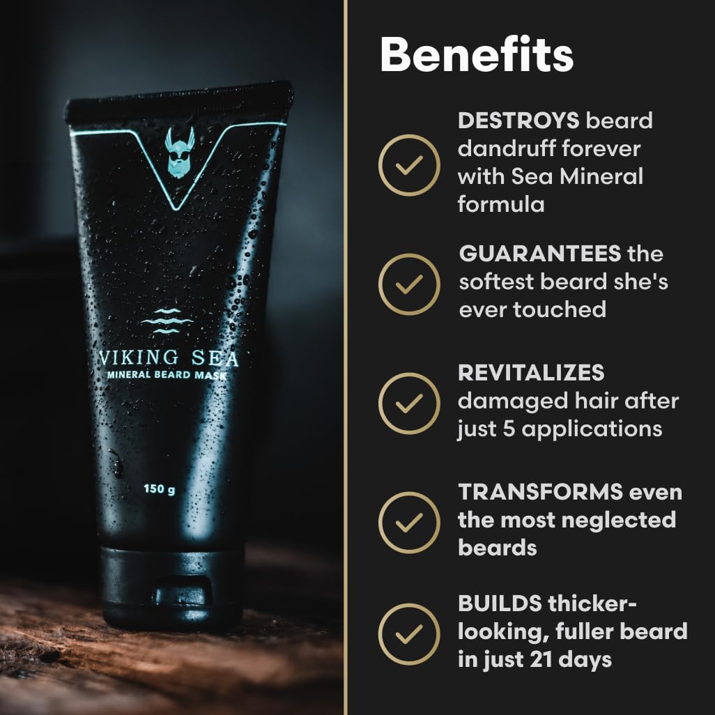 The Complete Beard Growth Kit by Beard Struggle - Mens Grooming Kit with Balm, Mask, Conditioner, Wash & Oils - Valhalla's Gates, Gold Collection