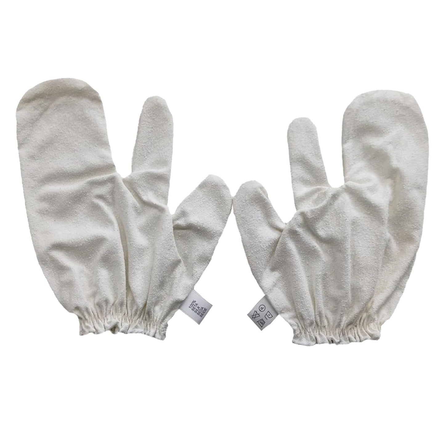 Garshana Gloves Raw Gloves for Ayurvedic, Cellulite Reduction & Dry Brushing – 100% Pure Garshana Gloves with Elastic Wrist Bands for Ayurvedic (2pcs)
