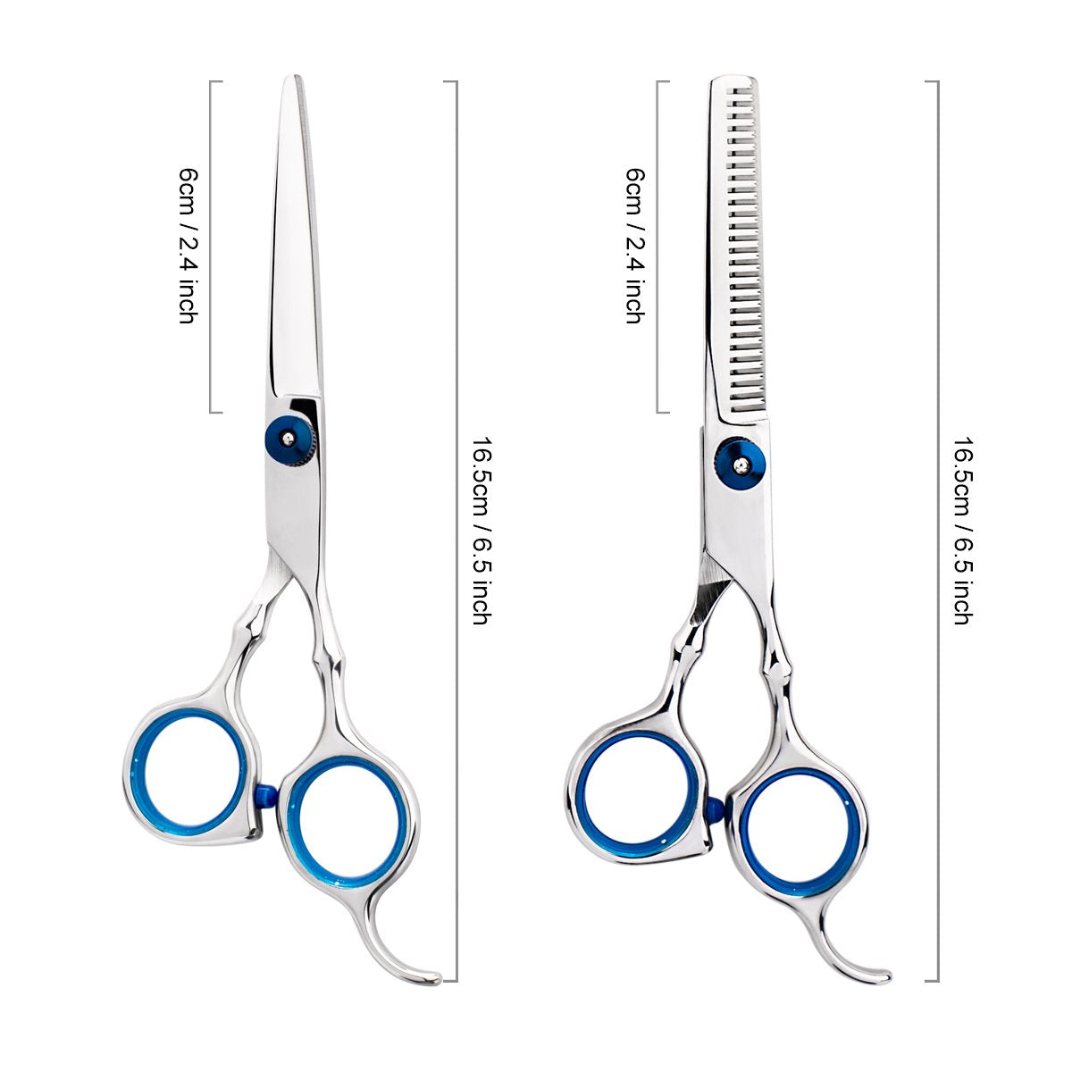 Professional Home Hair Cutting Kit Home Haircutting Scissors Barber Salon Home Thinning Shears Kit with Comb and Case for Men Women