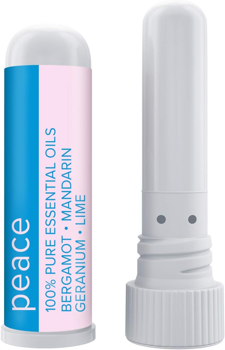 MOXE Peace Nasal Inhaler, Calming Essential Oil Blend, Helps Relaxation and Meditation, Soothing Fragrance, Bergamot, Mandarin, Geranium, Lime, Made in USA (1 Pack)