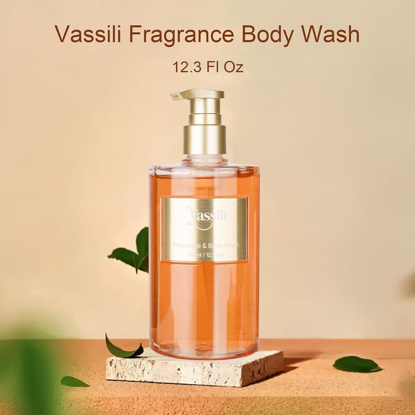 Vassili Fragrance Body Wash - Long-Lasting Aroma with Exotic Notes,Moisturizing & Gentle,For All Skin Types,Easy Rinse,12.3fl oz (Profound love)