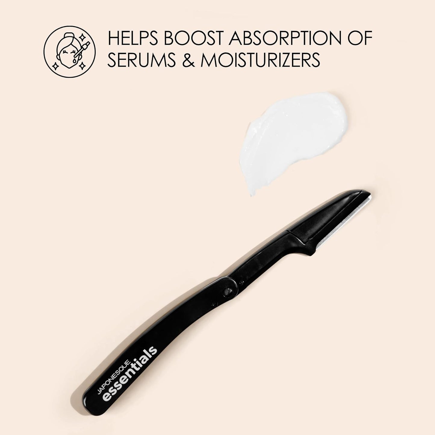 JAPONESQUE Essentials Dermaplaner Facial Hair Razors 12 Pack – Precision Blades for Peach Fuzz Removal, and Eyebrow Shaping for Men & Women