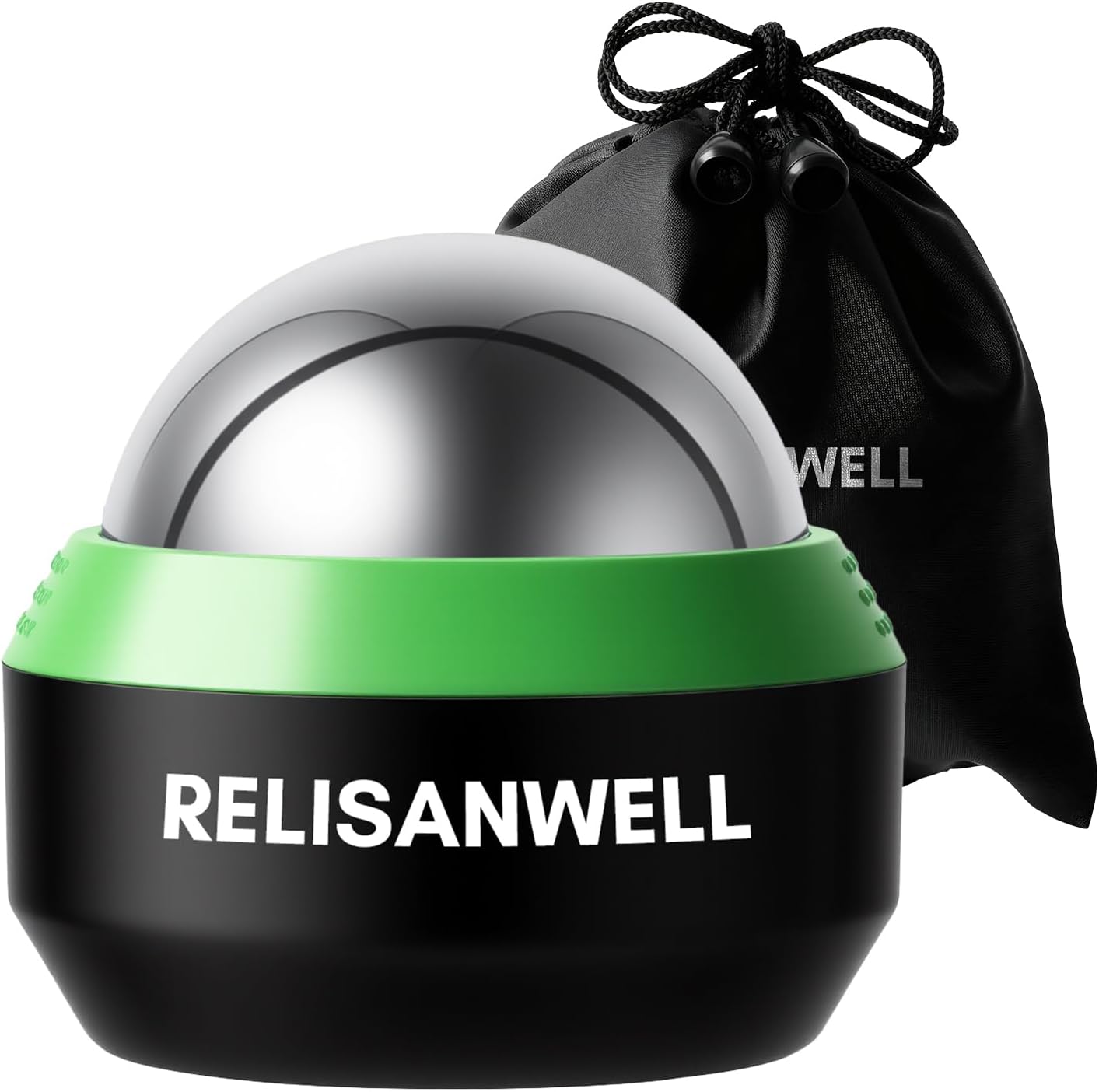 iECO Cryosphere Cold Massage Roller Ball - Massage Ball for Cold & Heat Relief, Myofascial Release, Trigger Point Therapy, Muscle Knots - Deep Tissue Ice Massager