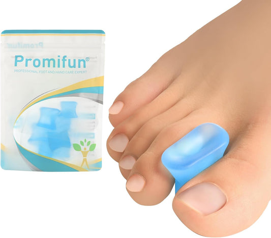 Upgraded Gel Toe Separators – 12-Pack Bunion Pads – Toe Spacers for Straightening Overlapping Toes, Bunions, Calluses – Soft Silicone Bunion Corrector for Men and Women(Medium Size)
