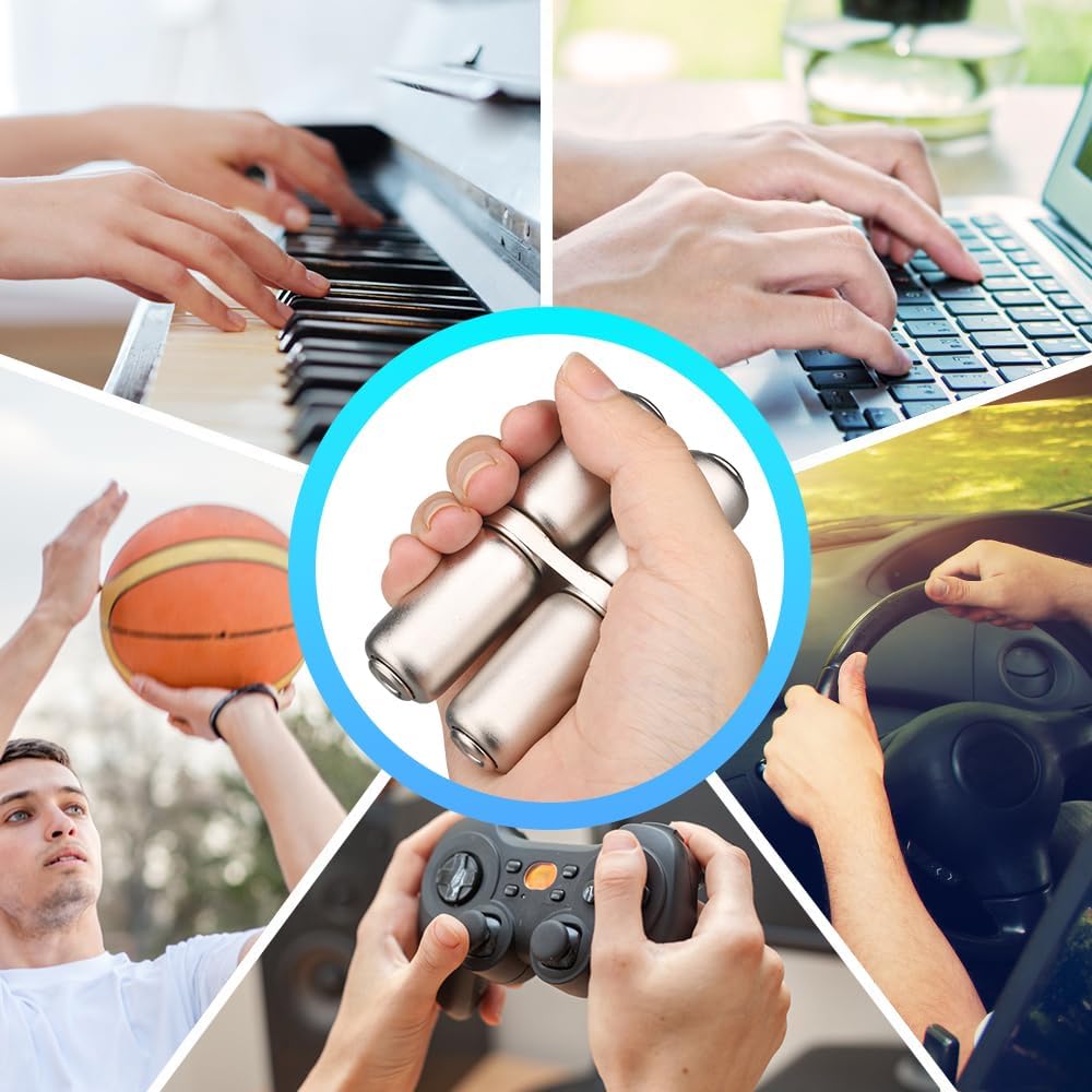 Fidget Roller for Kids Adults- Handheld Fidget Toy for Hand Recovery | Relieve Stress Anxiety, Promotes Focus | Tension, Hand Grip | Strengthener, Hand Speed Exercise | Trainer, Portable | Boredom