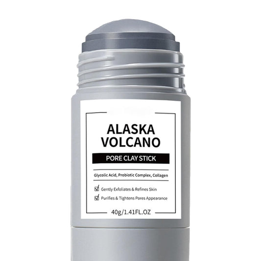 Clay Mask Stick, Deep pore Cleansing, Exfoliator Blackhead Remover Pore Cleanser Gentle Exfoliation Skin Brightening, Hydrating & Moisturizing Face Mud Mask for All Skin Types, Men & Women (Gray)