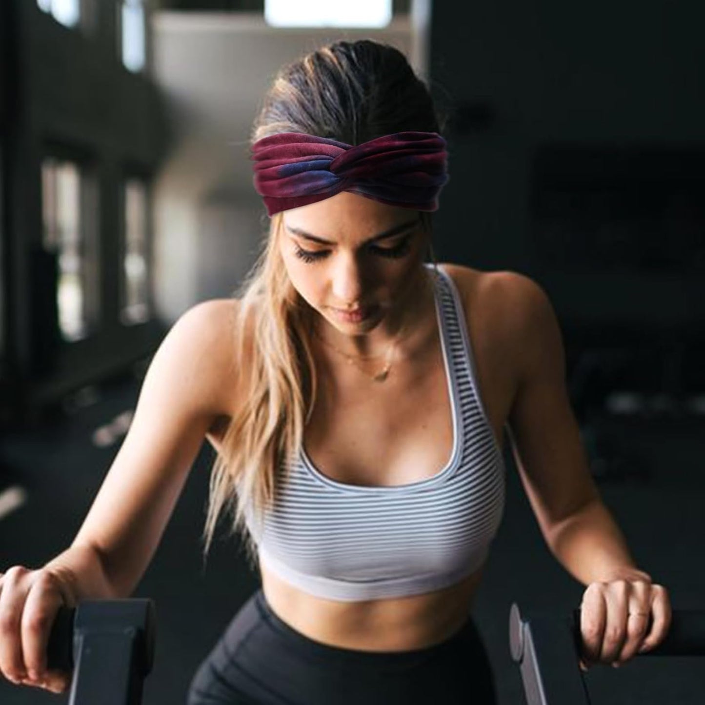 Extra Wide Headbands for Women Large Turban Headband Non Slip Boho Elastic Hairband Hair Twisted Knot Head Bands Accessories