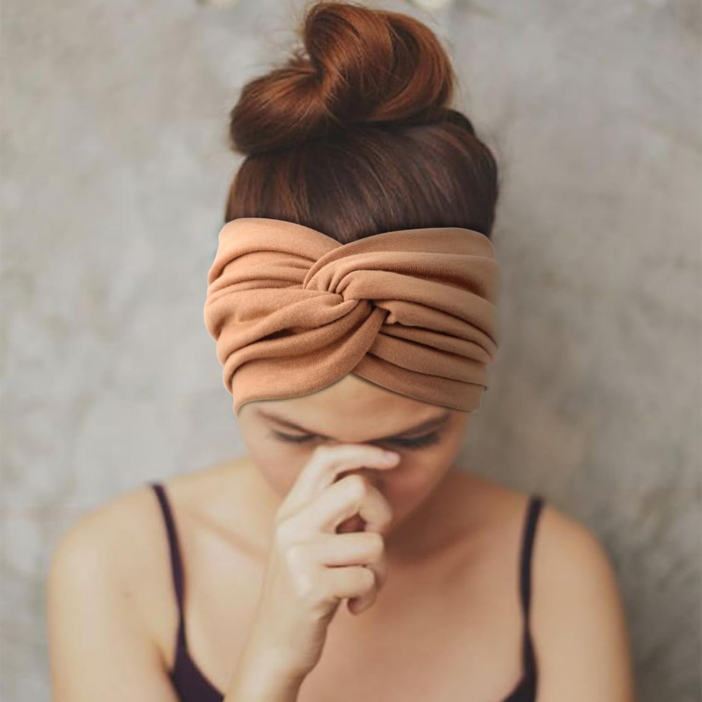 Extra Wide Headbands for Women Large Turban Headband Non Slip Boho Elastic Hairband Hair Twisted Knot Head Bands Accessories