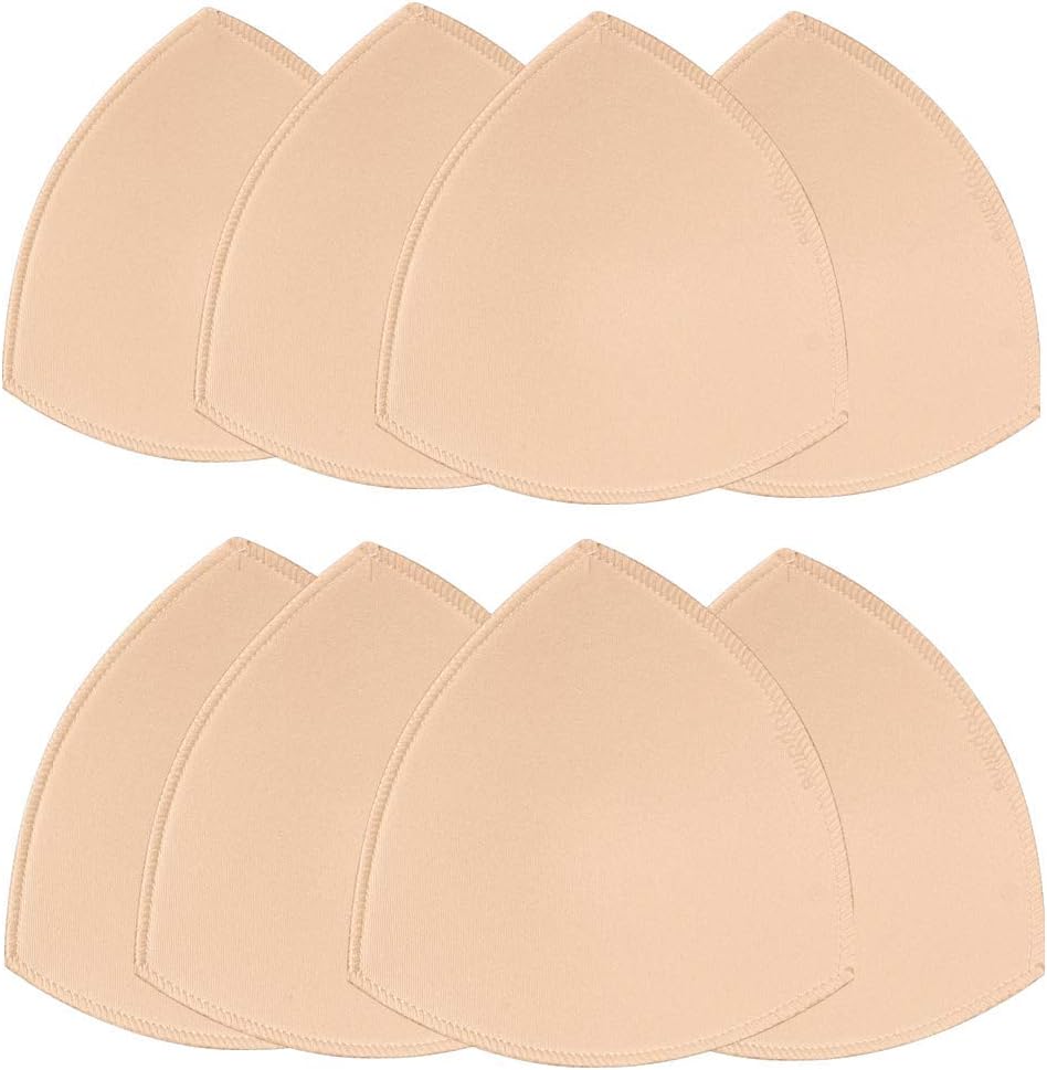 Bra Pad Insert,Removable Sport Bra Cup Triangle Breathable & Reusable Bra Pad for Yoga Bra,Swimsuits,Bikini