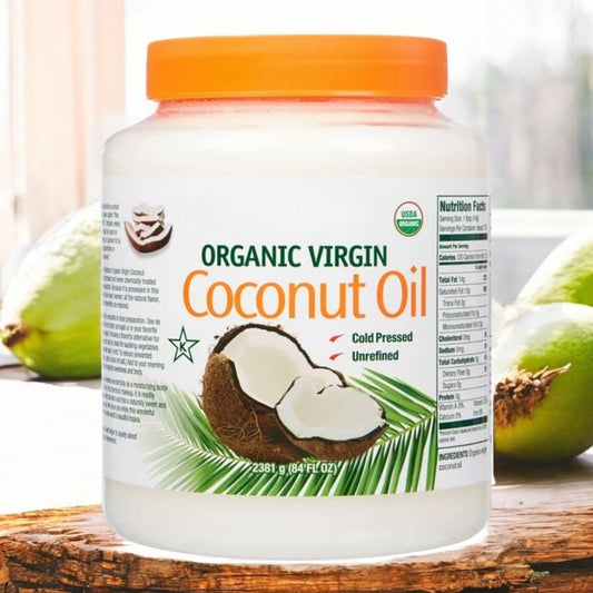 Organic Virgin Coconut Oil – Cold Pressed, 84 fl oz, Kirkland Quality, Unrefined & Chemical-Free