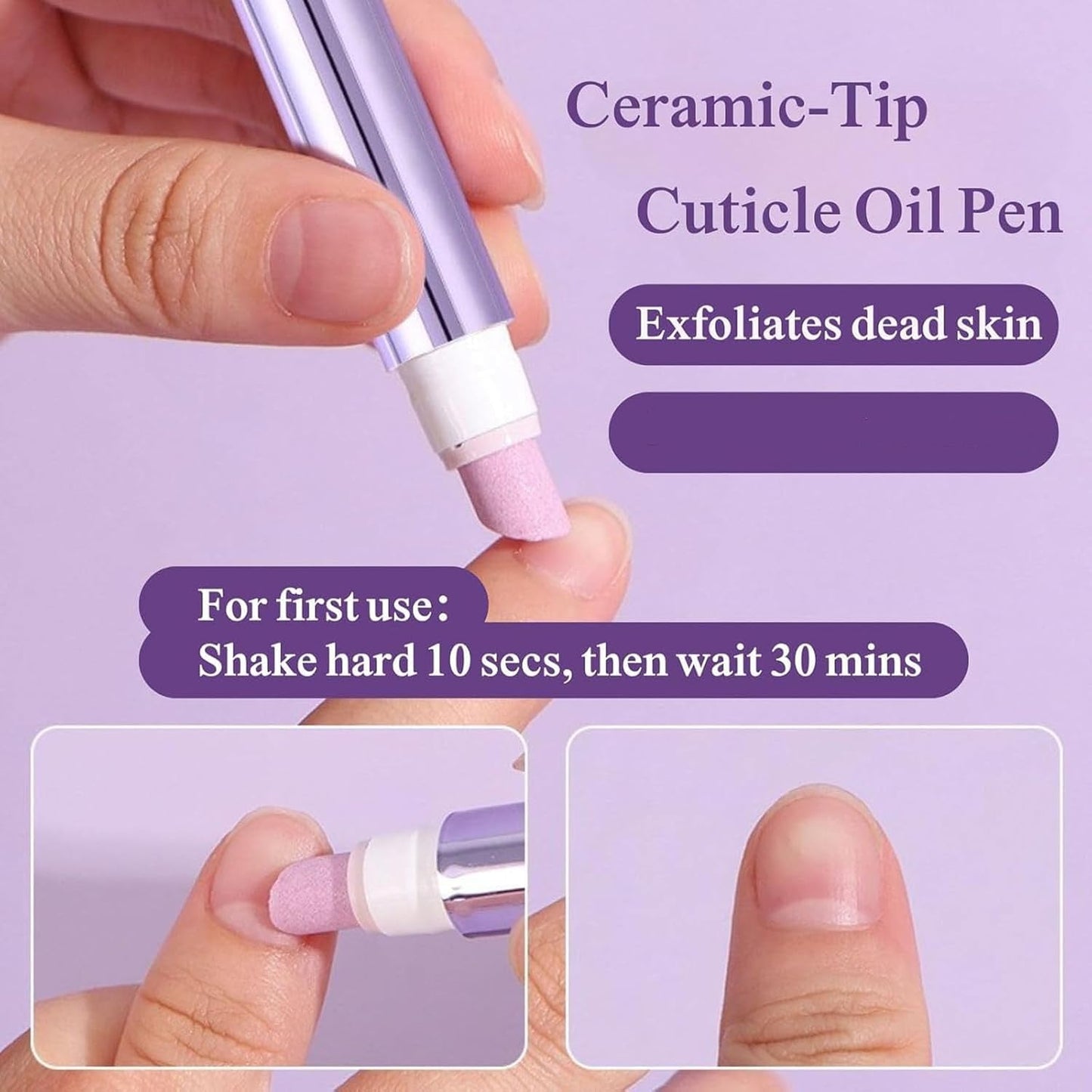 Upgrade 3-in-1 Nail Care Pen, 3-in-1 Cuticle Oil Cuticle Pusher Nail Oil Pen, Cuticle Oil Pens For Nails, for Moisturize Strengthen Brighten Nails Care (1pc)