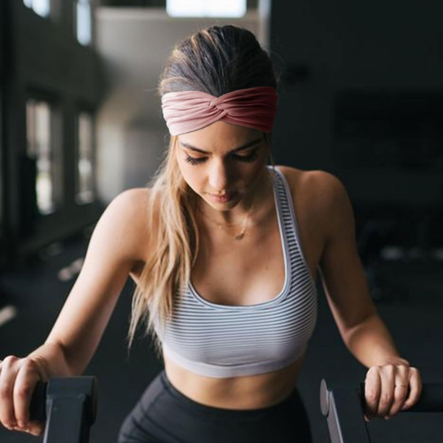 Extra Wide Headbands for Women Large Turban Headband Non Slip Boho Elastic Hairband Hair Twisted Knot Head Bands Accessories