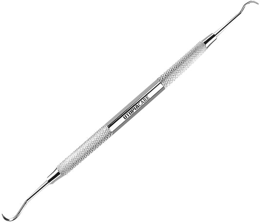 Utopia Care Professional Dental Tartar Scraper Tool, Dental Pick, 6 Inch Double Ended Tartar Remover for Teeth, Plaque Remover, Tooth Scraper, Silver, 1 Piece