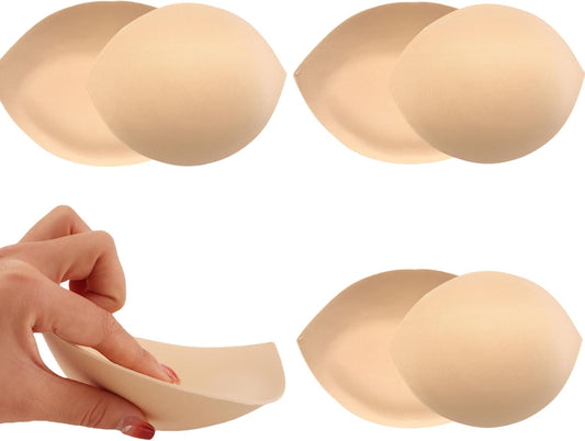BeaGirl Bra Pad Inserts Breathable Breast Enhancers Inserts for Women Bikini Sports Bra 3 pairs