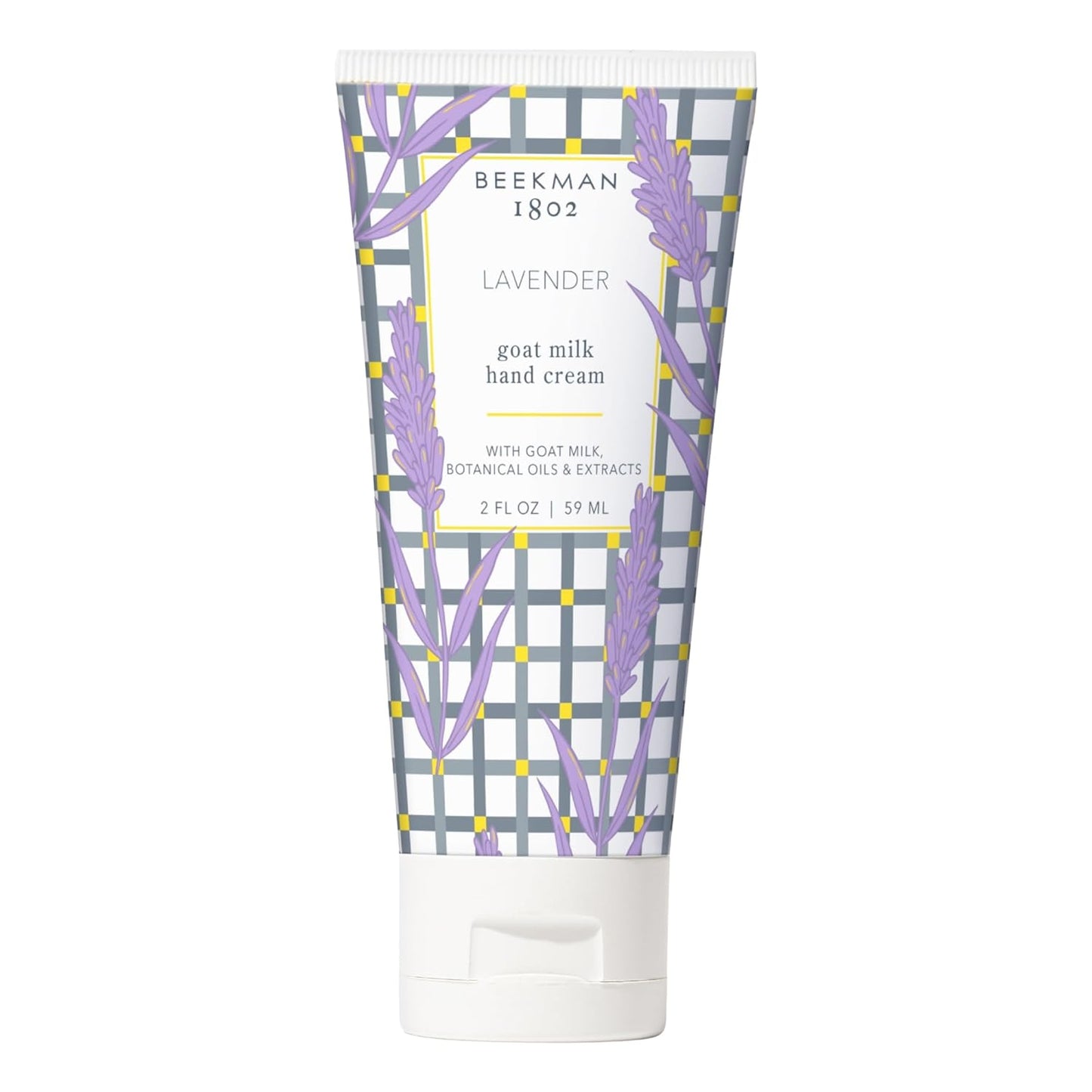 Beekman 1802 Pure Goat Milk Hand Cream, Lavender - Scented - 2 oz - Moisturizing Lotion for Dry Skin - Anti-Aging Hydration - Good for Sensitive Skin - Cruelty Free