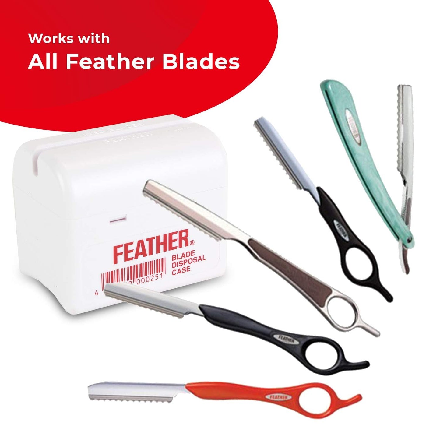 Feather Styling Razor Disposal Case