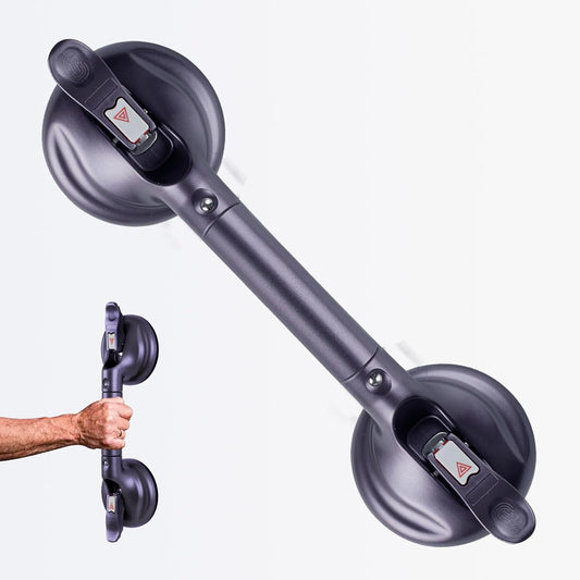 Shower Handle Upgraded 15 inch Grab Bar for Bathtub,Shower Handles with Strong Suction Cup,Bathroom Safety Grab Bar for Handicap Elderly Seniors and Disabled,Purple