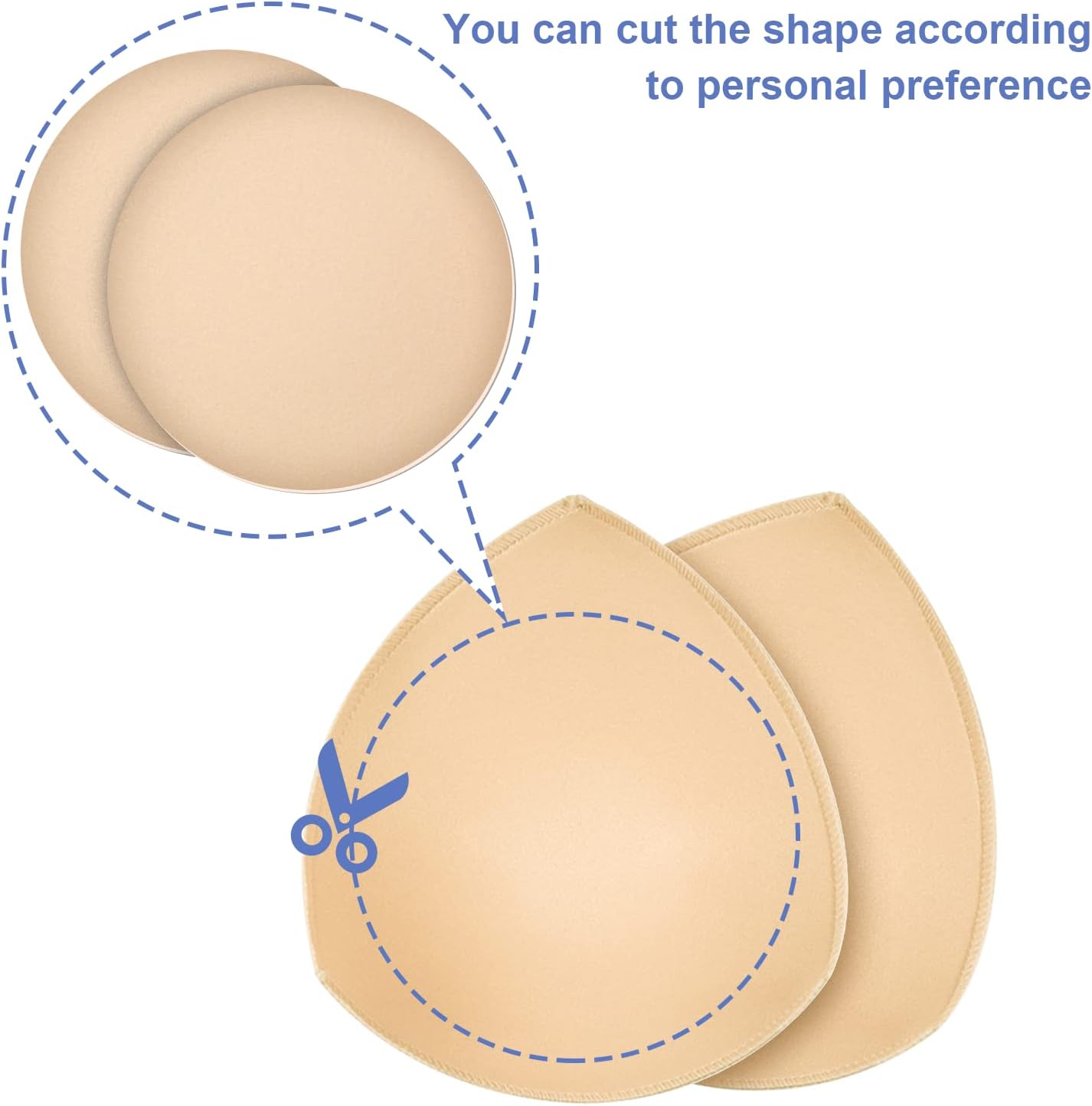 Bra Pad Insert,Removable Sport Bra Cup Triangle Breathable & Reusable Bra Pad for Yoga Bra,Swimsuits,Bikini