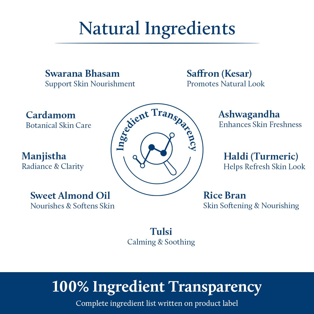 Blue Nectar Body Oil with Swaran Bhasam for Glowing Skin | Ayurvedic Body Oil for Dry Skin | Nourishing Oil with Gold & Shimmer (16 Herbs, 6.76 Fl Oz)