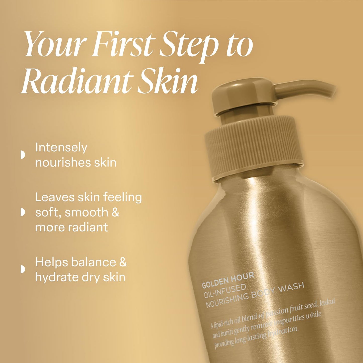 Saltair Body Wash, Golden Hour 2-Pack. Moisturizing Body Cleanser with Hydrating Ingredients. Luxury Shower Gel for Women and Men. Vegan, Cruelty-Free, Paraben-Free. 2x 17oz Pump Bottles