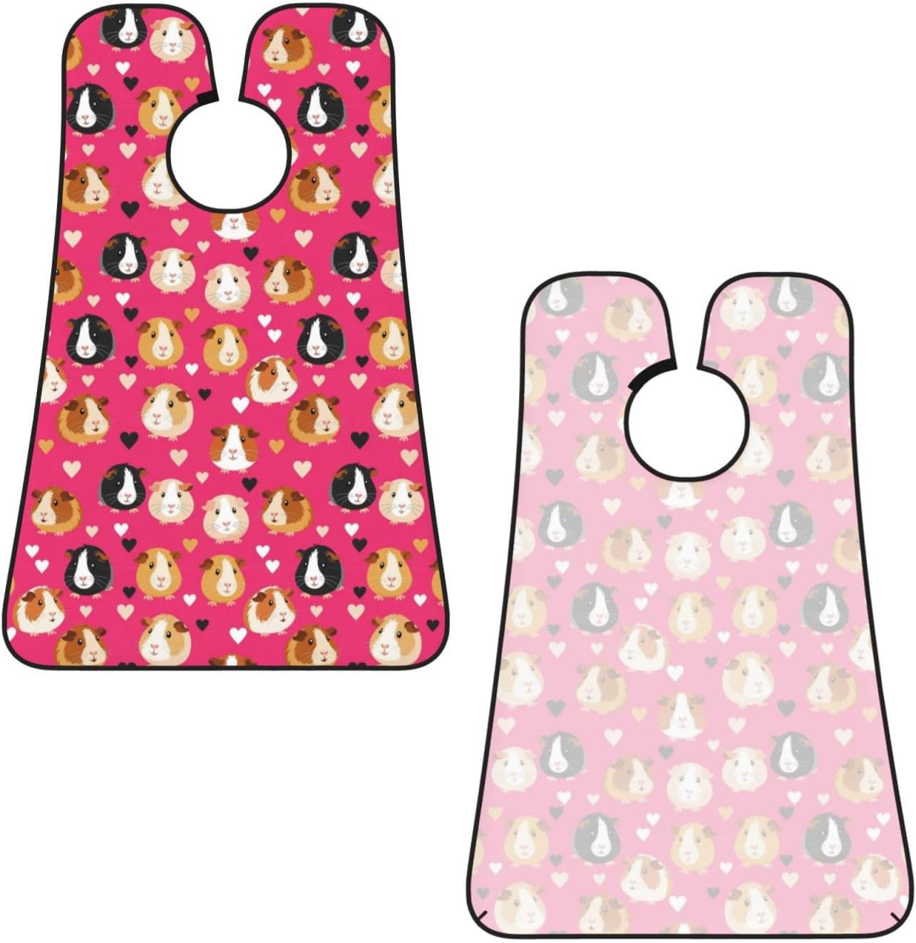 Adjustable Beard Catcher Apron, Love Heart Guinea Pig Pet Shave Bib, Non-Stick Waterproof Grooming Bib, Shaving Essential for Men Dad Christmas