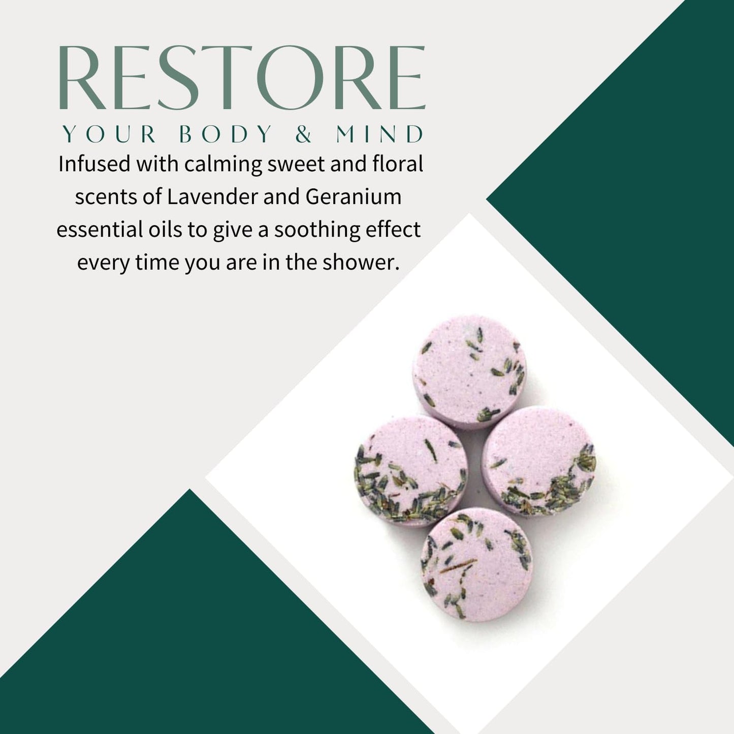 Thulisa Naturals Lavender Shower Steamers Aromatherapy | Organic Shower Bombs with Essential Oils | Self Care Christmas Birthday & Spa Gifts for Women & Men | Stocking Stuffers | 4 Pack