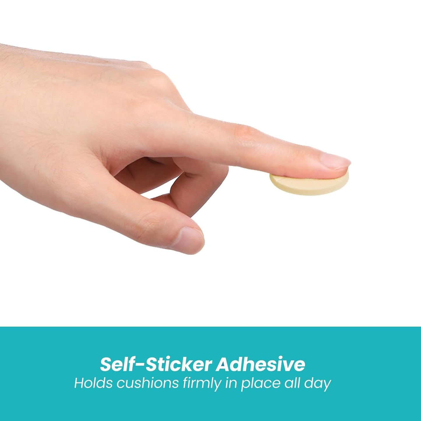 Callus Cushions for Bottom of Foot - Round Foam Padding with Water-Resistant Self-Stick Adhesive - Corn Cushions for Toes and Feet, Reduce Pain, Pressure and Friction from Shoes (Beige, 32 Count)