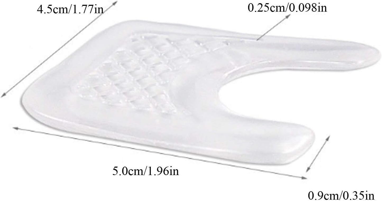 10 Pieces Waterproof Toe Cushions Pads, U-Shaped Gel Callus Pads from Rubbing, Reusable Callus Cushions