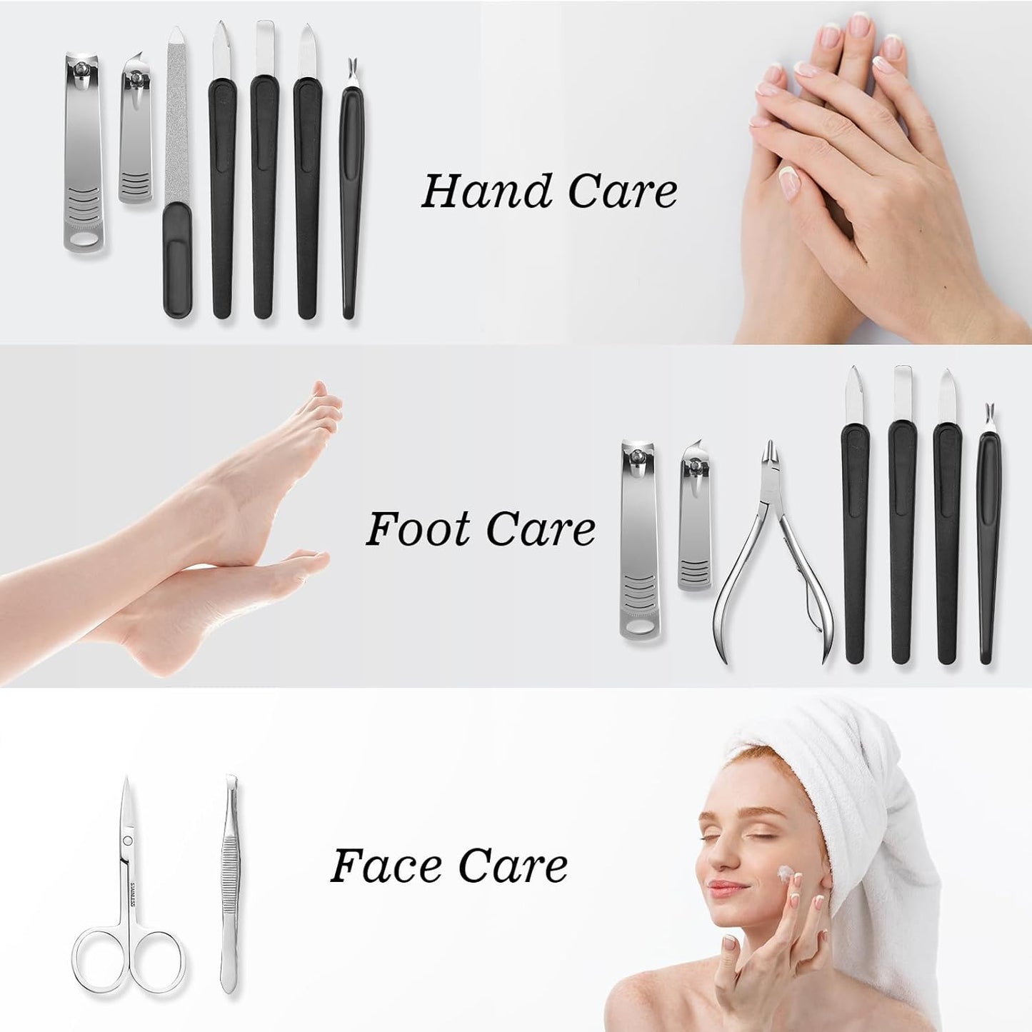 Manicure Pedicure Set, Nail Clipper Set 10-Piece Set Professional Manicure Kit Nail Kit with Portable Brown Travel Case Gift for Men Boyfriend Parent