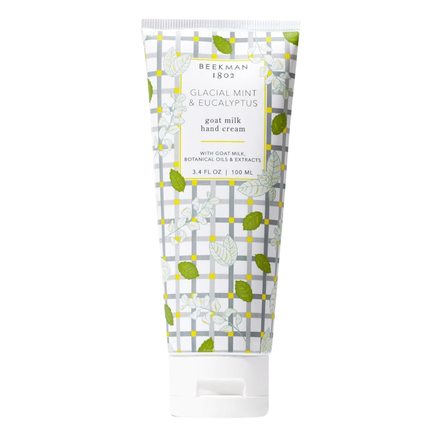 Beekman 1802 Glacial Mint & Eucalyptus Hand Cream - 3.4 oz - Scented - Nourishes, Hydrates & Repairs - With Goat Milk, Shea Butter & Glycerin - Non-Greasy - No Irritation - Good for Sensitive Skin
