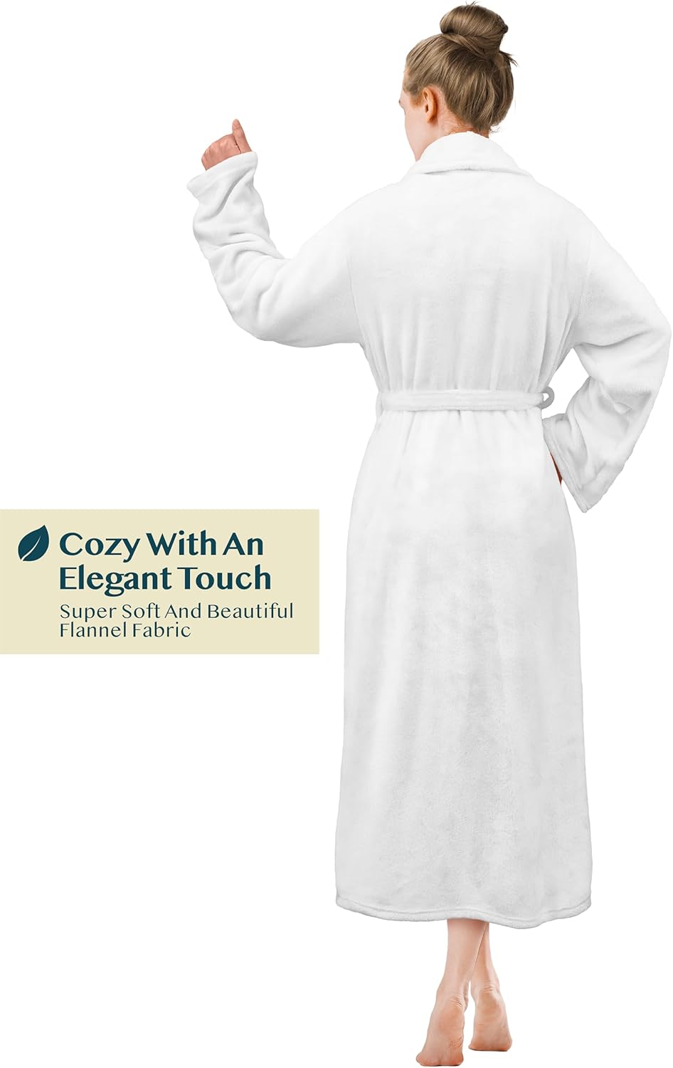 PAVILIA Womens Robe Fleece Plush Soft, Fluffy Fuzzy Cozy Warm Lightweight Bathrobe, Shower Spa House Long Robe for Women