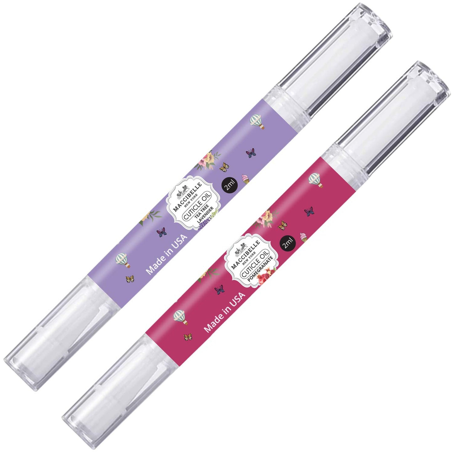 Maccibelle Pure Cuticle & Nail Oil Pen 2ml Heals Dry Cracked Cuticles (Pomegranate + Lavender)