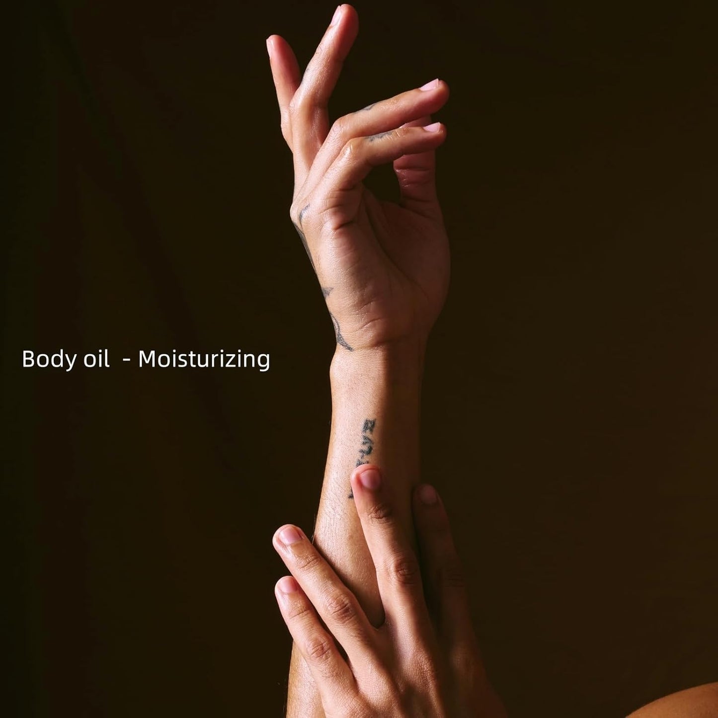 Massage Oil Candle, Romantic Gift SPA Use Home Scented Candle Body Oil, Ultra Hydrating Body Care with Soybean Oil, 4.5oz (Vanilla Amber)