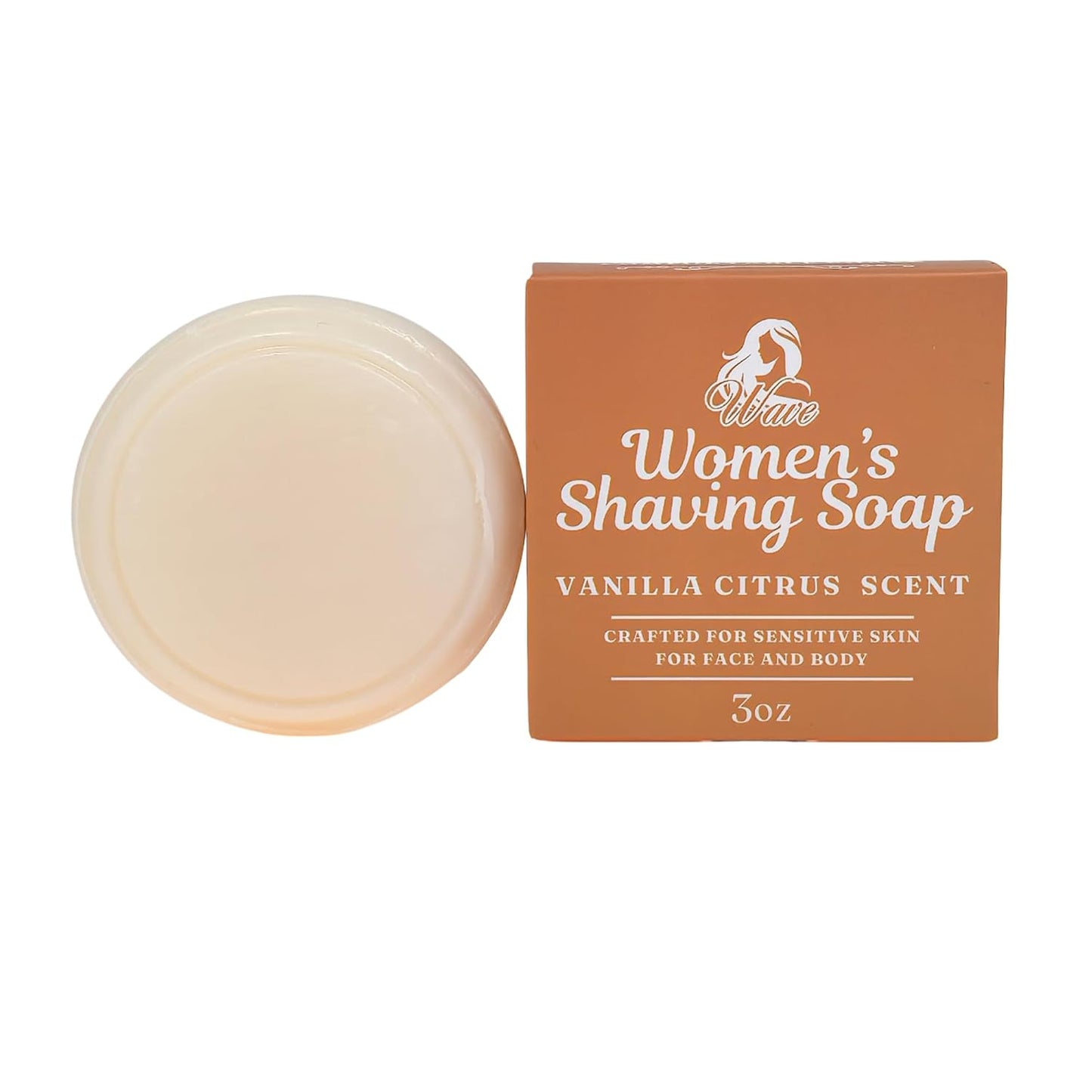 Vanilla Citrus Shaving Soap for Women – Shea Butter Infused Moisturizing Bar for Sensitive Skin – Long-Lasting, Smooth Shave for Legs, Underarms & Bikini Area