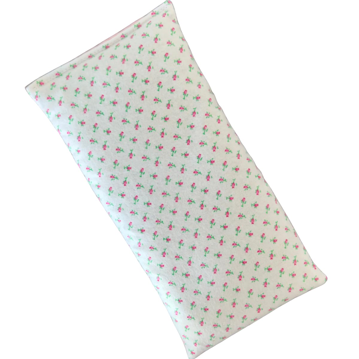 Large Microwave Heating Pad with Flax Seed, Scented or Unscented, Good For Back Pain or Cramps, Moist Heat Therapy or Ice Pack, Microwavable Bean Bag, 6" x 12" (Flannel Floral, Lavender)