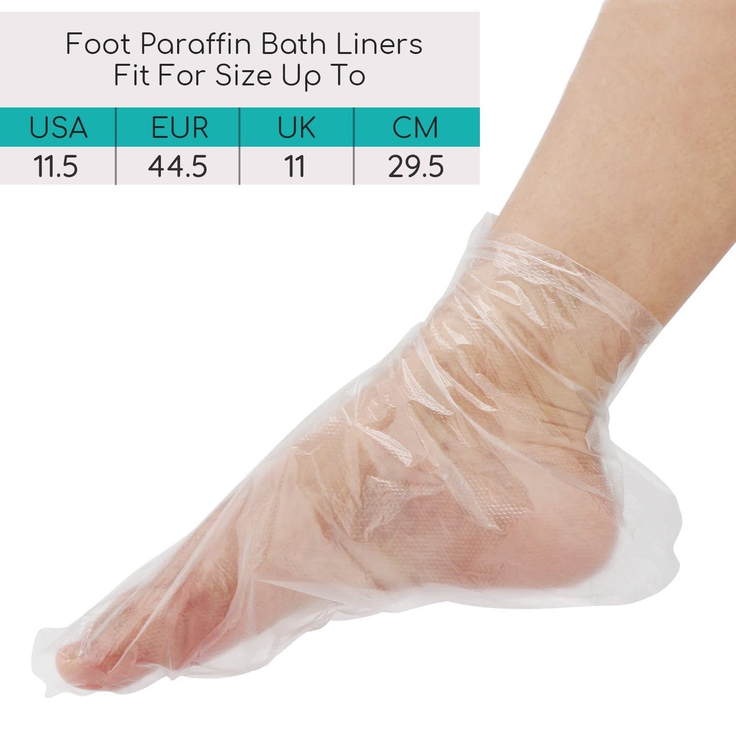 Segbeauty Paraffin Bath Liners for Foot, 200 Counts Plastic Foot Covers, Booties for Feet Thermal Foot Liners, Foot Protectors with 200 Stickers for Snug Closure, Wax thera-py Foot Bags