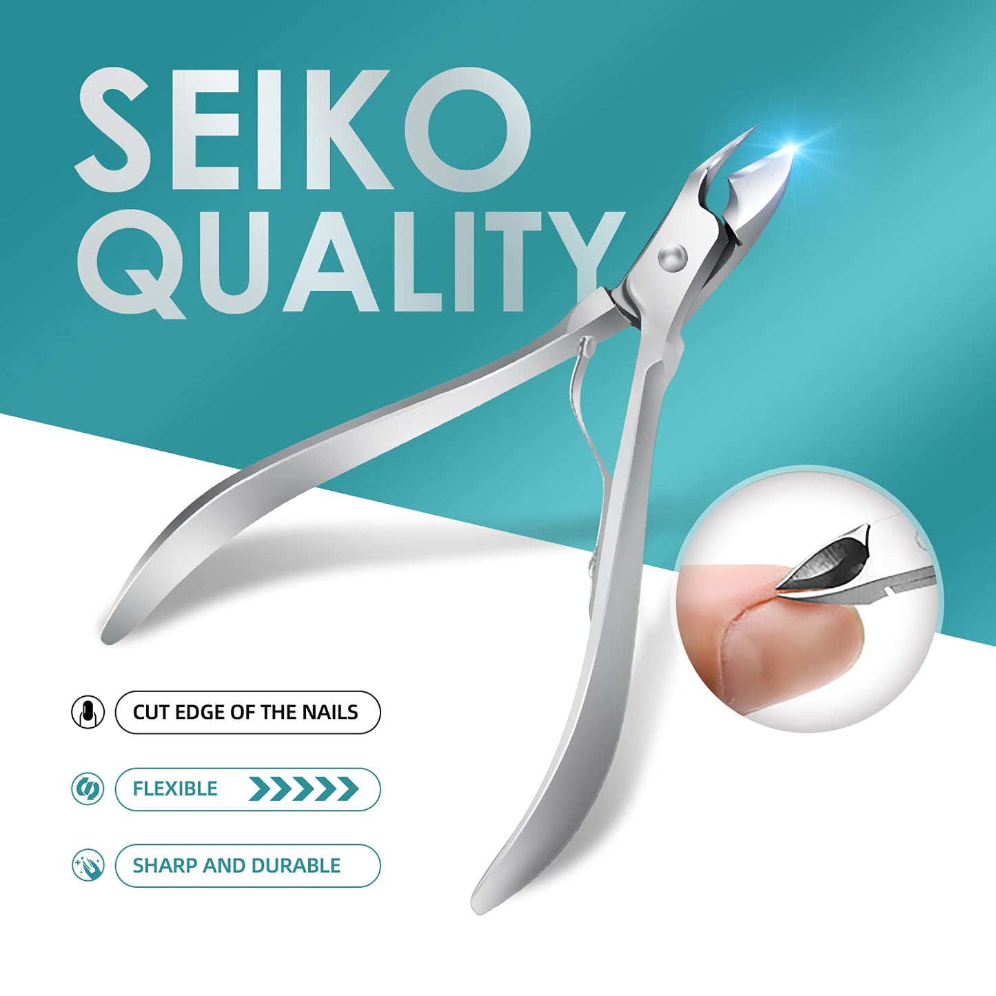 WOAMA Manicure Set 30 In 1 Nail Clipper Set Nail Kit For Women Men Stainless Steel Manicure Kit Professional with Travel Case