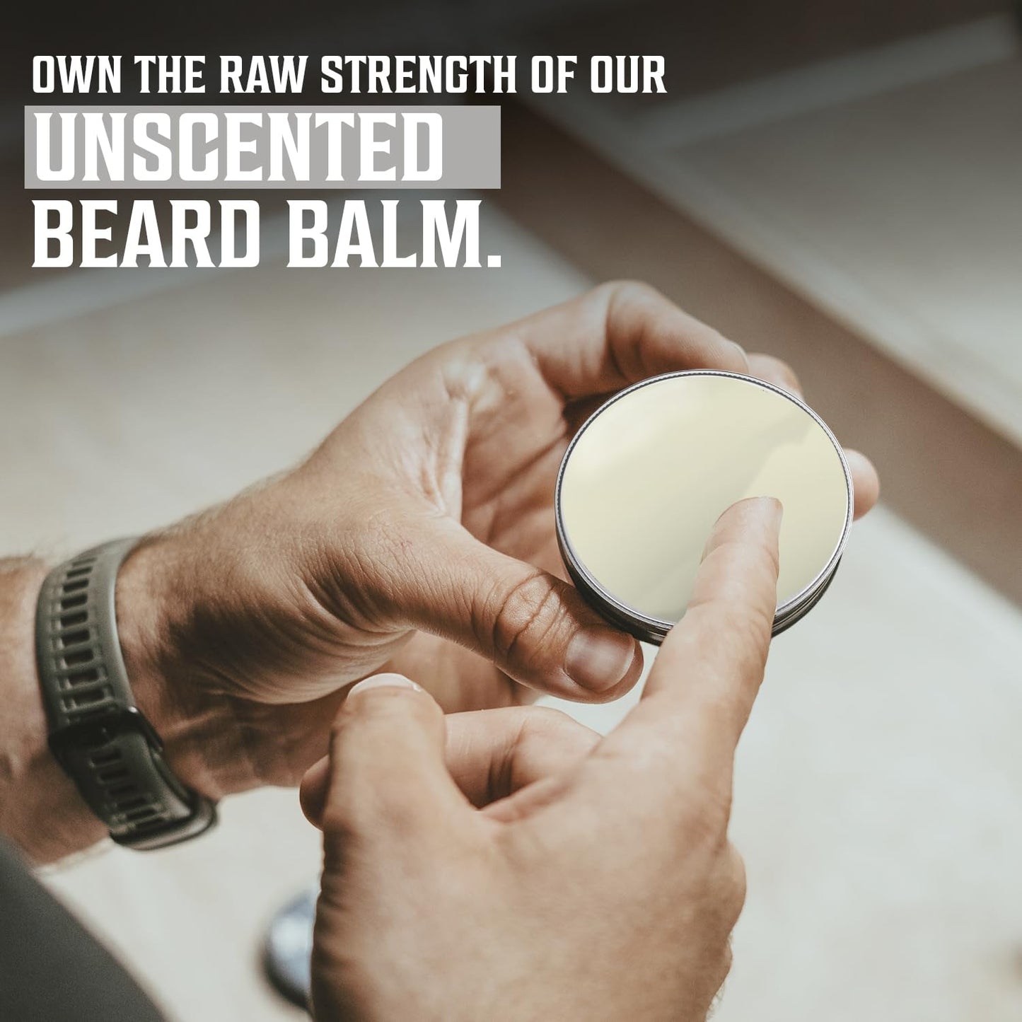 Viking Revolution Unscented Beard Balm for Men - Beard Butter with Argan Oil and Jojoba Oil Softener and Moisturizer Styling Balm - Gifts for Men with Beeswax and Shea Butter (1 Pack, 2oz)