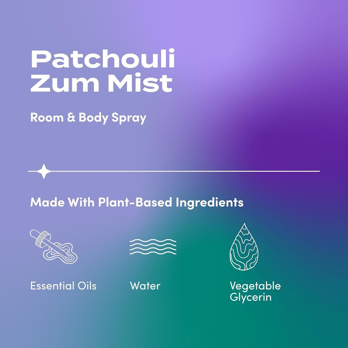 Indigo Wild Zum Mist Room & Body Spray - Aromatherapy Essential Oil Spray - Natural Body Mist & Room Spray - Patchouli Scent - 4 fl oz