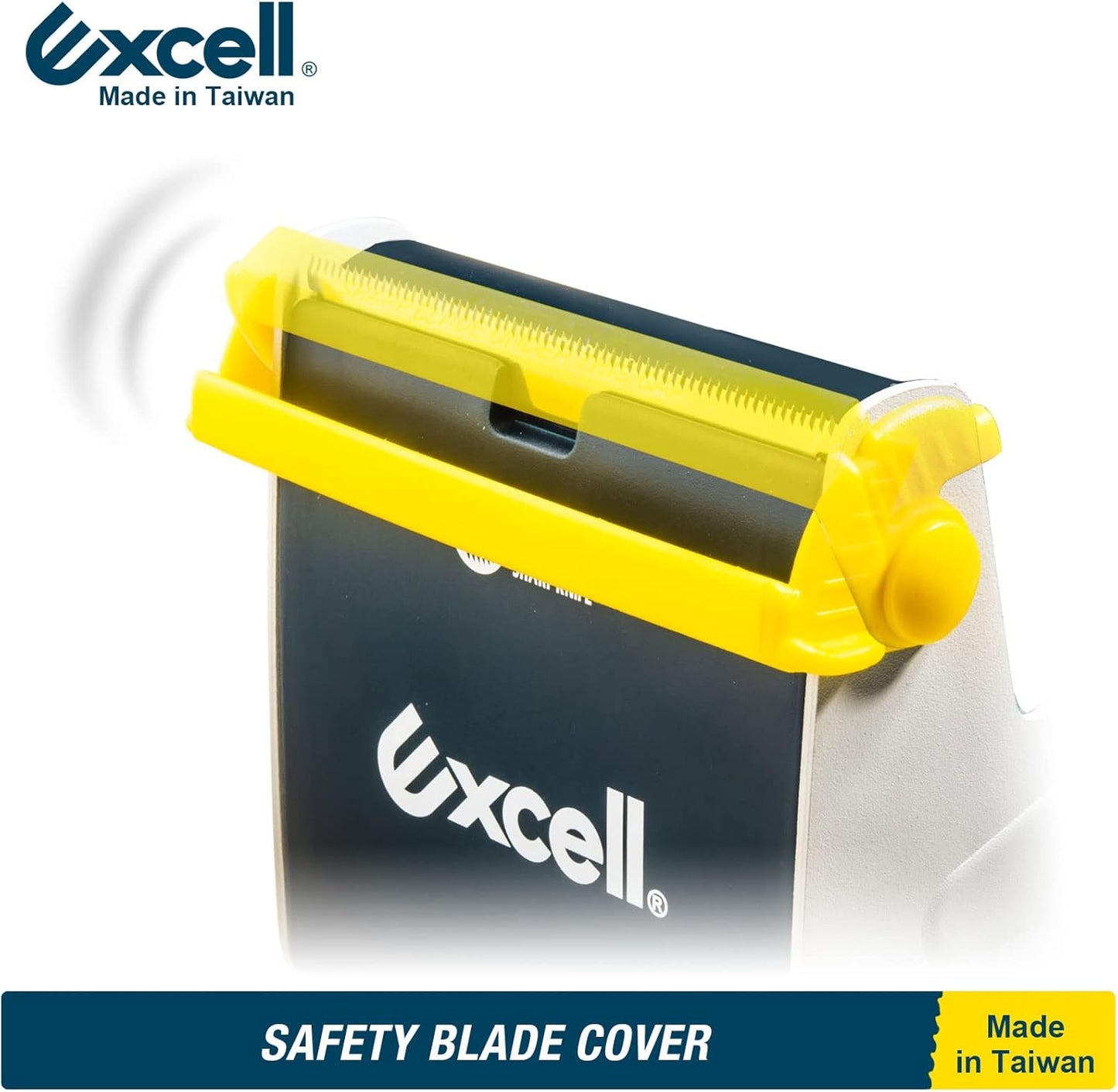 Excell ET-337 Heavy Duty Steel Desk Tape Dispenser (3" Wide) with Safety Blade Cover, Desk Top Dispenser for Home,Office, Shop, Retail Store and Warehouse Wrapping Purpose (3 Inch)