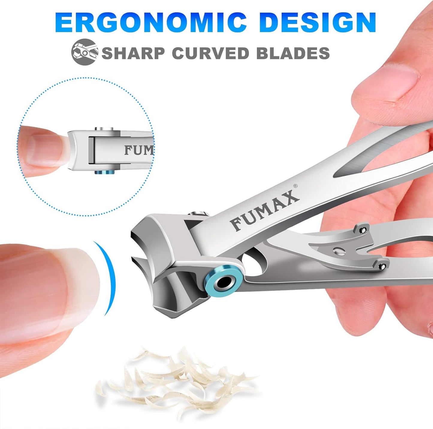 Toenail Clippers for Seniors Thick Toenails, Heavy Duty Nail Clippers for Men with 15mm Wide Jaw Opening, Large Toe Nail Clippers with Long Handle for Thick Nails Gift for Men Dad Him