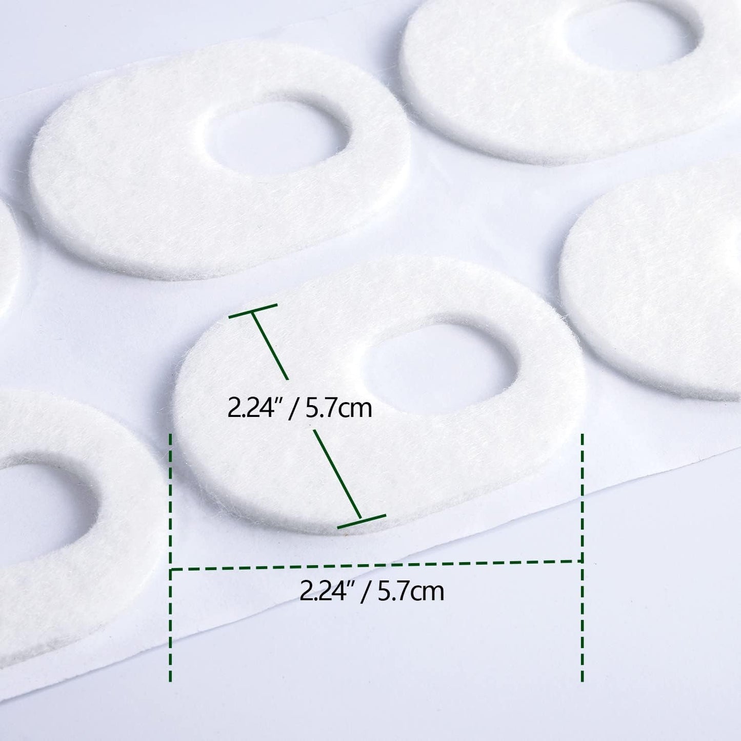 Welnove 84pcs Callus Pad with Water-Resistant Self-Stick Adhesive, Protects Foot, Heel and Toes from Rubbing and Friction,Oval Shape Design,Reduce Pressure and Friction from Shoes Rubbing-White