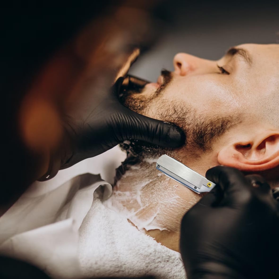 Barber Shears Hair Thinning Scissors Kit, Fozirut Tijeras De Peluqueria Profesional Blending Scissors Set, Hair Cutting Scissors Haircut Shears Wig Trimming Scissors for Haircutting, Barber Supplies