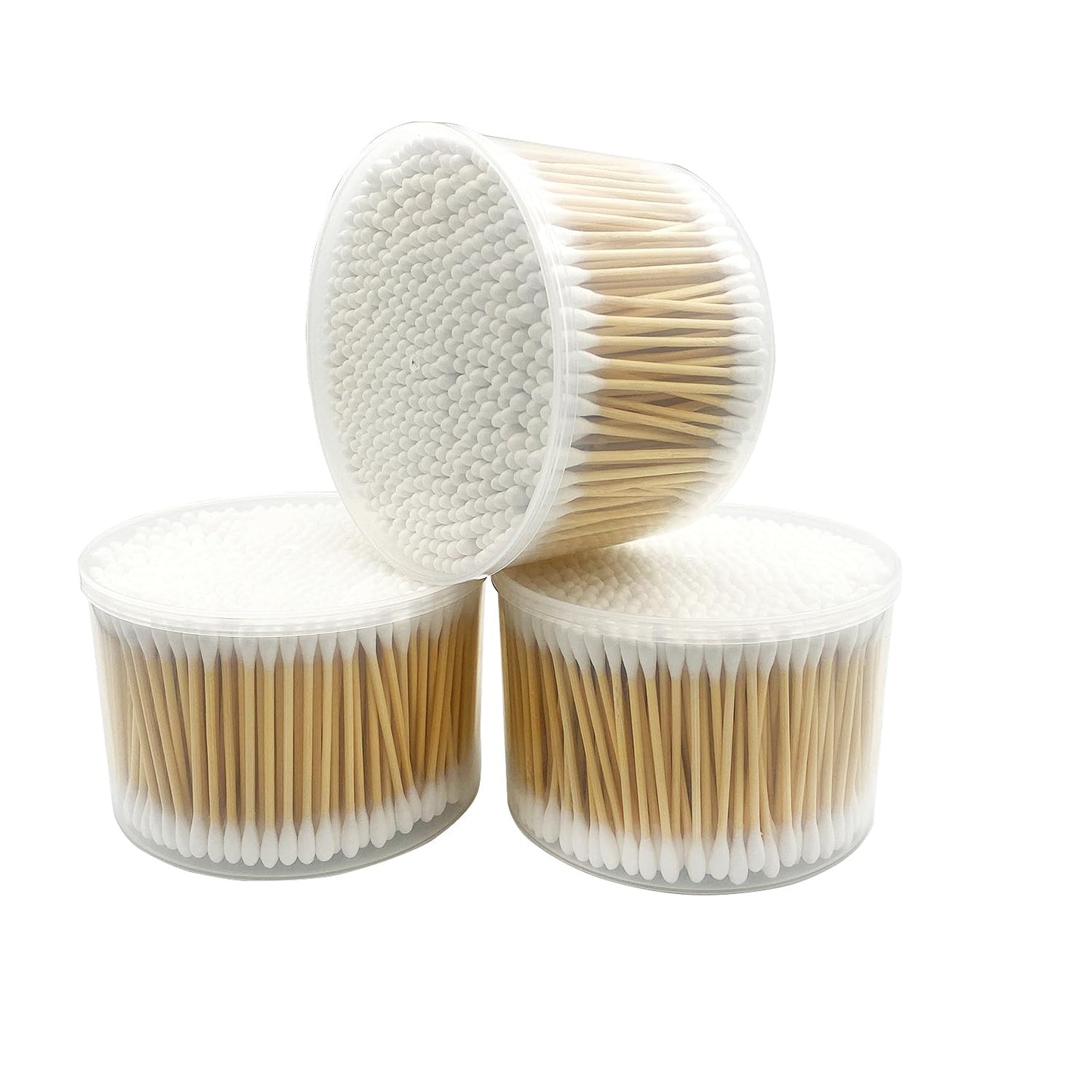 1500pcs Natural Bamboo Cotton Buds,Organic Biodegradable Cotton Swabs