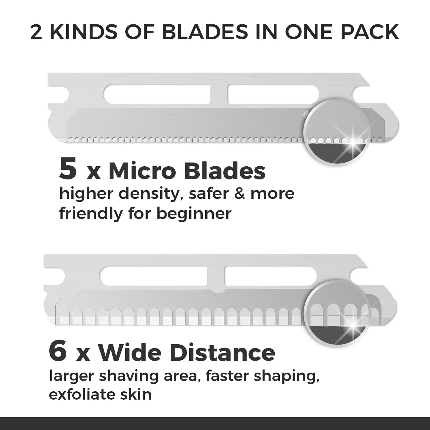 ZOMCHI Dermaplaning Tool for Face with 11 Refill Blades, Dermaplane Razor for Women and Men, Face Razor with Precision Silicone Cover, Eyebrow Razor, Facial Razor, Reusable Metal Handle - Matte Black