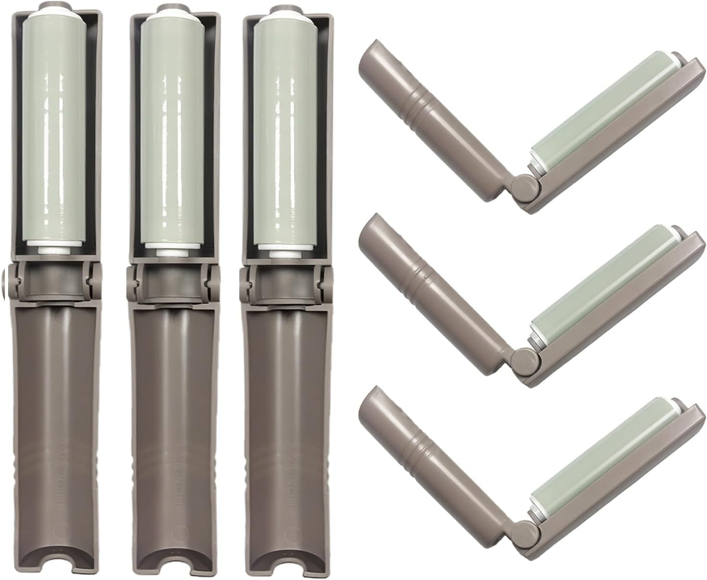 Mini Reusable Lint Roller for Travel, 8 Pack Washable Foldable Lint Remover with Sticky Gel, Portable, Compact and Easy to Clean for Clothes and Luggage Use