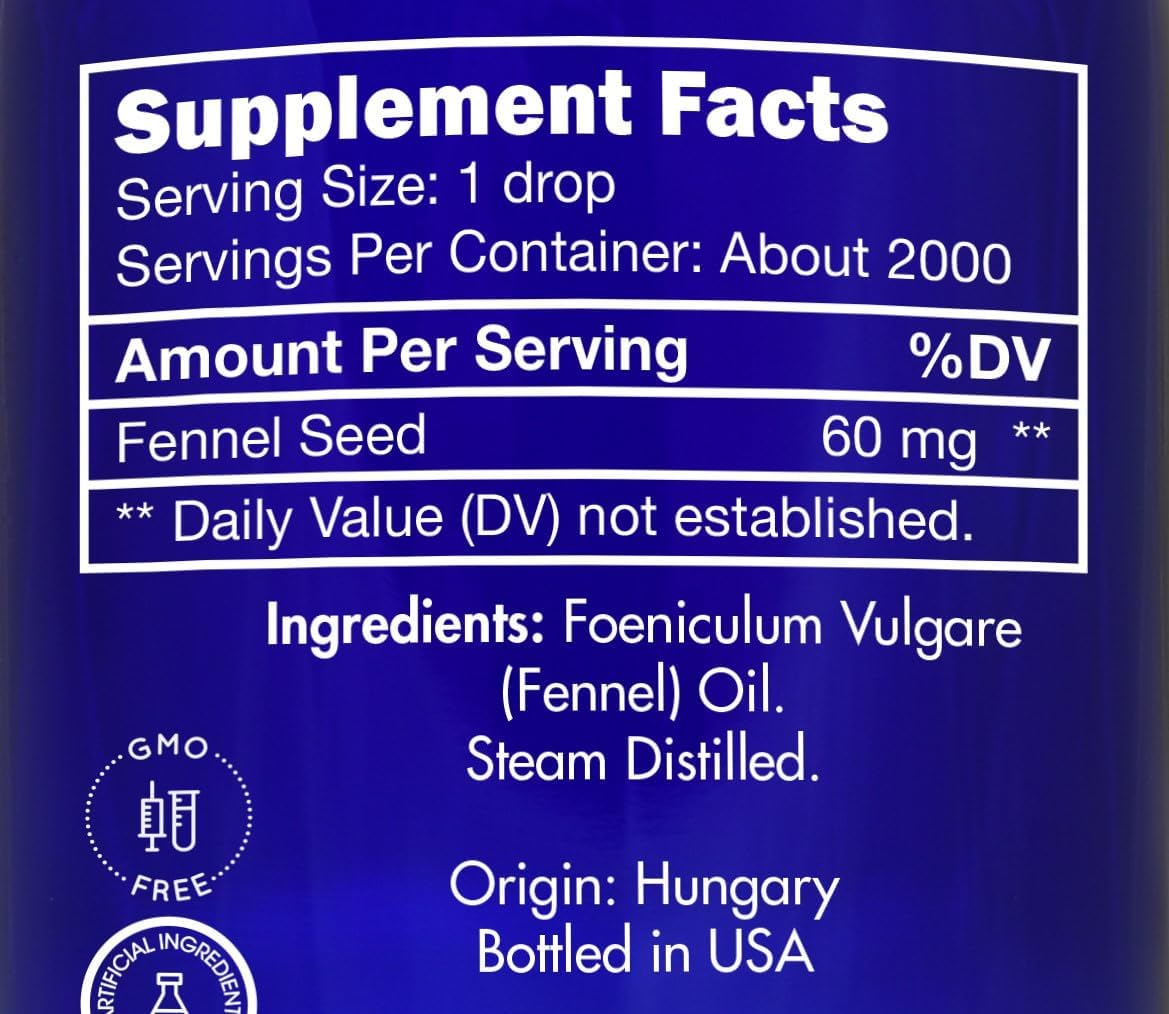 Fennel Essential Oil, Food Grade – 100% Pure, Fennel Oil, by Zongle Therapeutics, 4 OZ