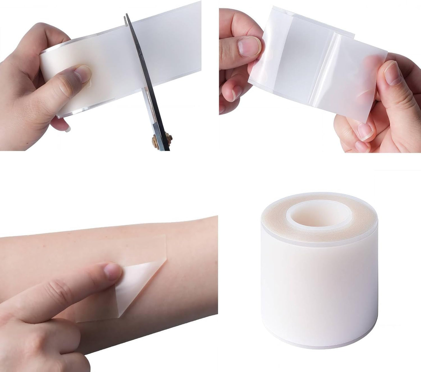 Hydrocolloid Bandage, Hydrocolloid Roll for Wound Care and Healing, Hypoallergenic and Skin-Friendly, Flexible & Waterproof,Self-Adhesive，DIY Size and Shape (2in* 16ft)