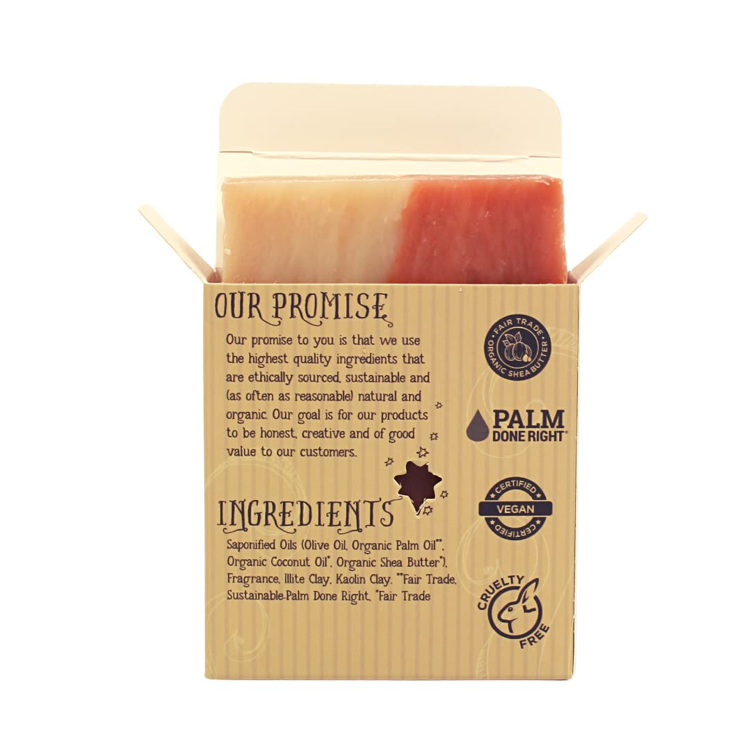 Varina Natural Cherry Almond Bar Soap - Gentle Cleansing for Sensitive Skin, Spicy - 3 Pack