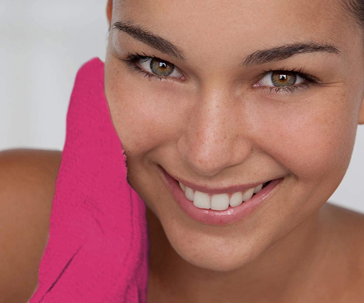 Original Kessa Exfoliating Glove -Value Pack (2pcs) -Pink -Microdermabrasion At Home Exfoliating Mitts, Removes unwanted dead skin, dirt and grime and Keratosis Pilaris. Great for spray tan removal